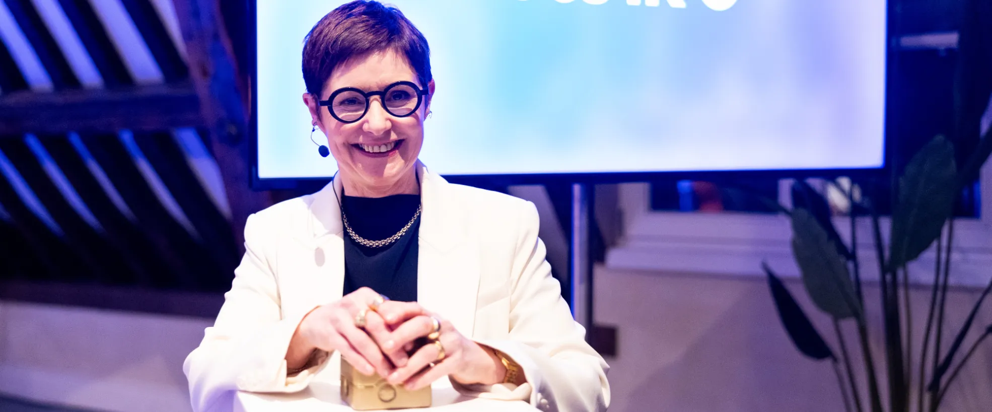 Inge Ampe kondigt de nieuwe merknaam BankB aan